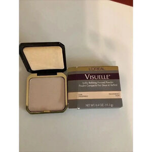 L'Oreal Visuelle Soft Refining Pressed Powder (TRANSPARENCE LIGHT) (.4 oz) NEW